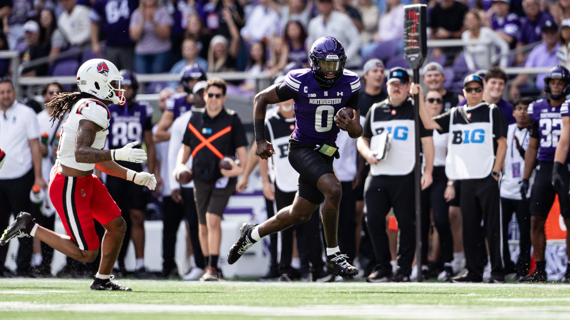 Northwestern's Offense Erupts in 45-14 Win Over Ball State Northwestern's Offense Erupts in 45-14 Win Over Ball State